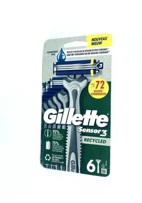  مكائن حلاقة جيليت سينسور 3 (ستة قطع)