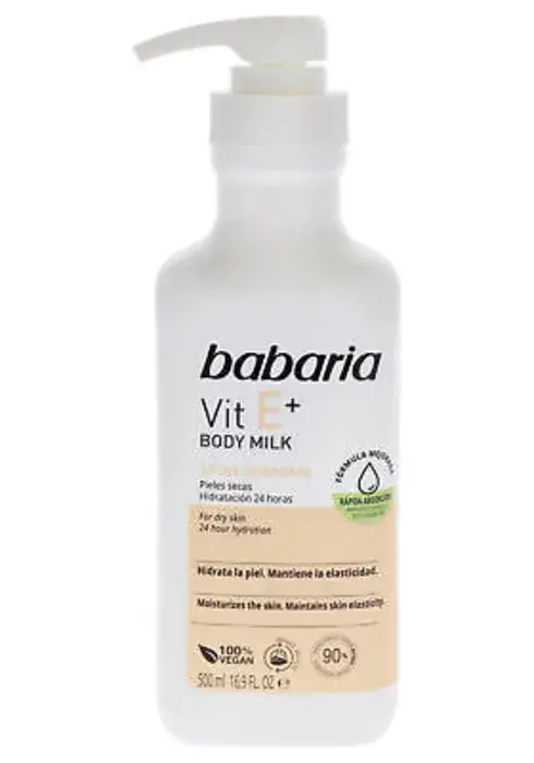 babaria vitamin e body milk