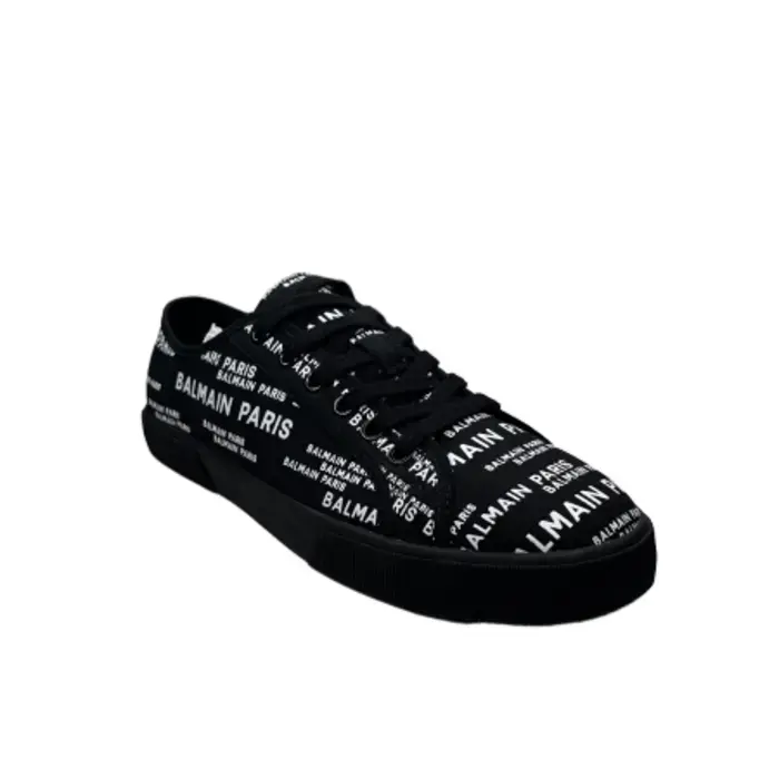 بالمان سنيكر قماش اسود/ابيض
